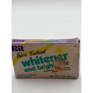 Vintage Craft County Rit Dye Laundry Treatment Whitener and Brightener 1 fl oz